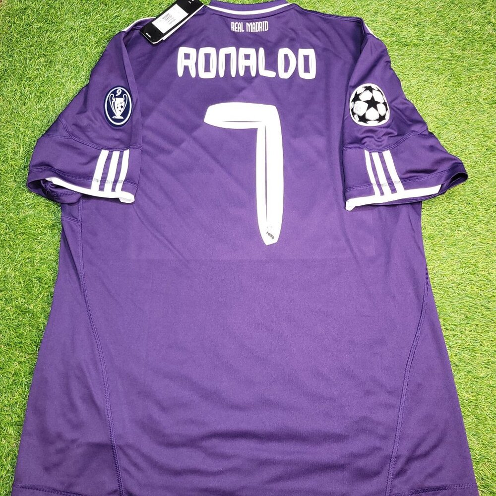 Cristiano Ronaldo Real Madrid 2010 2011 UEFA Third Soccer Jersey Shirt BNWT XL